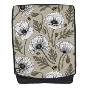 Sac À Dos Pavot blanc et coccinelle