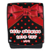 Sac À Dos Personalized Red Polka Dot Bow (Devant)