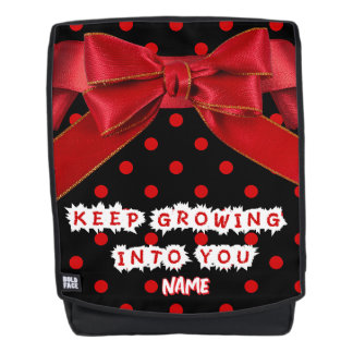 Sac À Dos Personalized Red Polka Dot Bow