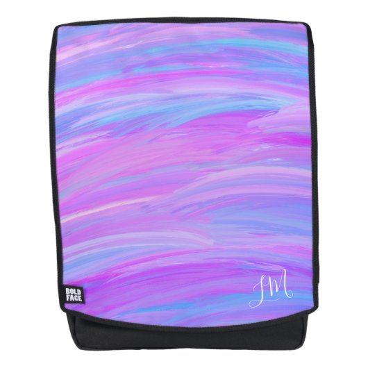 Sac à dos personnalisé aux couleurs peintes (Devant)