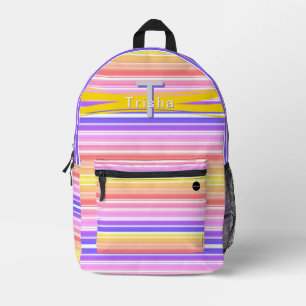 Sac à dos personnalisé avec bandes colorées HAMbWG
