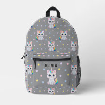 Sac à dos personnalisé avec nom imprimé Caticorn K