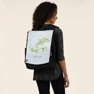Sac à dos personnalisé Dolphin vert
