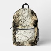 Sac à dos personnalisé noir, blanc et Brown (Recto)