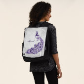 Sac à dos personnalisé Peacock violet (Porté)