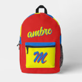 Sac À Dos Personnalisé Pour Enfants Avec Nom, Sac  (Recto)