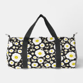 Sac à dos petit duvet fleurs de pavot blanches (Recto)