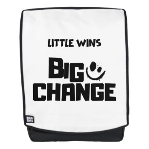 Sac À Dos Petits Gagnants Grand Changement - Minimaliste Mot