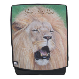 Sac À Dos photo de la faune du Lion grondant le gros chat