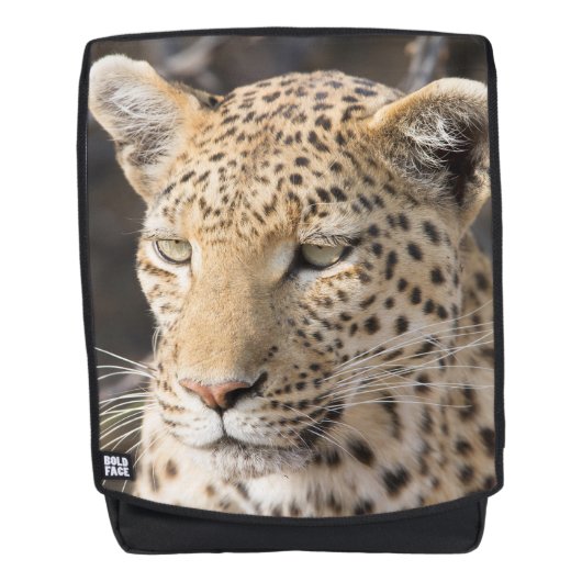 Sac À Dos Photo de portrait léopard (Devant)