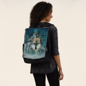 Sac À Dos Pleine lune de loup en brouillard (Porté)