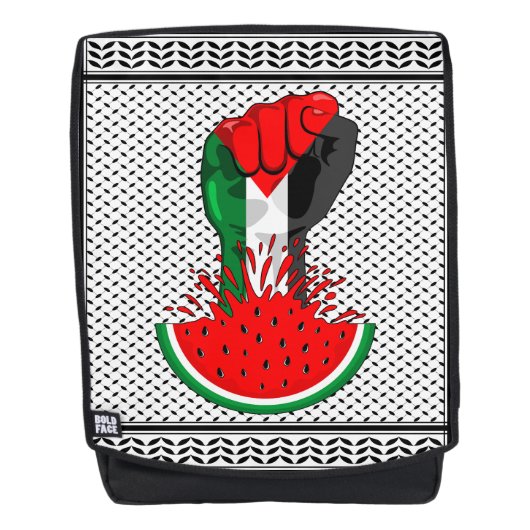 Sac À Dos Poing de résistance palestinienne sur le symbole d (Devant)