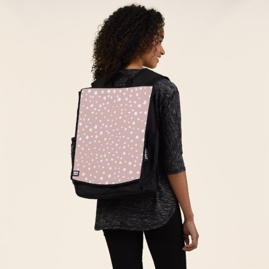 Sac À Dos Points Dalmatiens Rose, Points Dalmatiens, Impress (Porté)