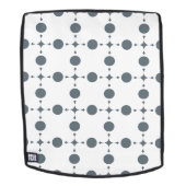 Sac À Dos Points gris pois, motif à pois, points, pointillé (Devant amovible)