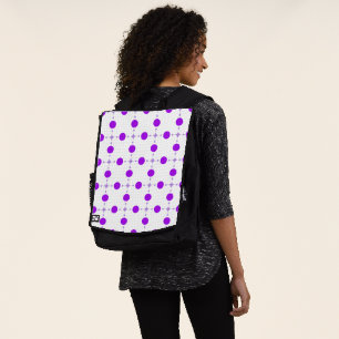 Sac À Dos Points violets, Motif à pois, Points, Pointillé