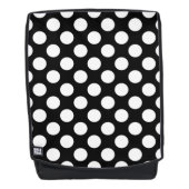 Sac À Dos Pois noirs et blancs, Motif Polka (Devant)