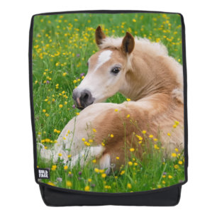 Sac À Dos Poulain mignon de cheval de Haflinger en