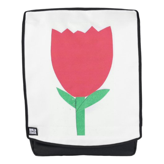 Sac à dos pour adultes avec conception de tulipe (Devant)