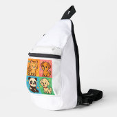 Sac à dos pour animaux mignons - Chat, Chiens et P (Coin droit)