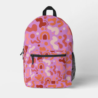 Sac à dos pour Motif Abstrait rose Super rétro