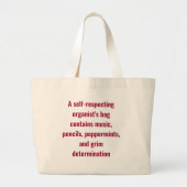 Sac à dos pour organiste qui se respecte (Devant)