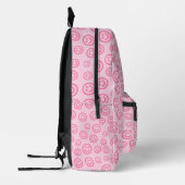 Sac à dos Preppy, fournitures scolaires roses (Gauche)