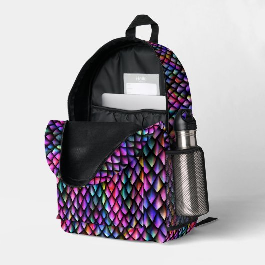 Sac à dos Rainbow Dragon Scales #3 (Coin arrière droit (ouvert))