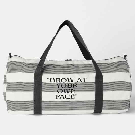 Sac à dos rayé « Grandis à ton propre rythme » (Recto)