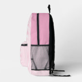 Sac à dos rayé pour filles personnalisées (Droite)