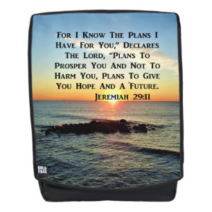 SAC À DOS RÉCOLTE DU LEVER JEREMIAH 29:11 DOS