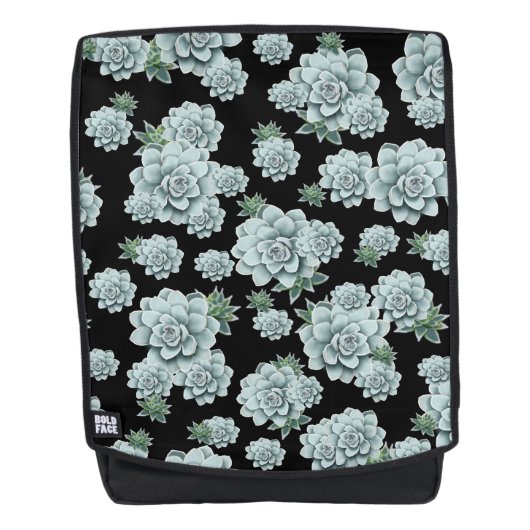 Sac À Dos Répétez l'impression sur le noir (Devant)