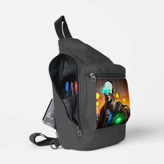 Sac à dos Robot 2 pour sac à roulettes (Ouvrir)