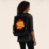 Sac À Dos Rose de feu en fleurs (Porté)