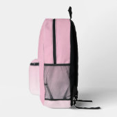 Sac à dos rose en poudre personnalisé avec nom per (Droite)