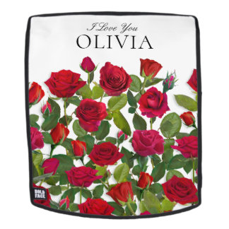 Sac À Dos Rose Rouge Moderne Minimaliste Je T'Aime