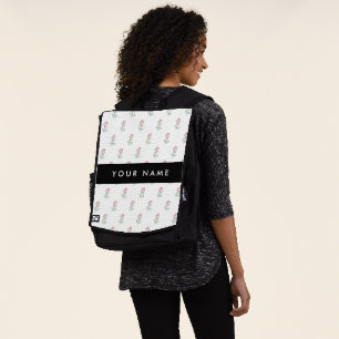 Sac À Dos Roses Rouges, Motif De Roses, Votre Nom