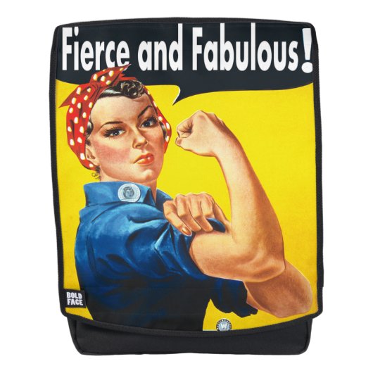 Sac À Dos Rosie Le Riveter Fierce et Fabuleux tendance (Devant)