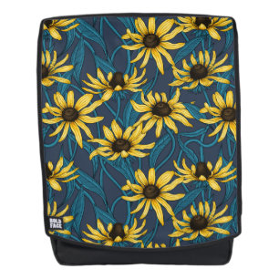 Sac À Dos Rudbekia jaune sur la marine