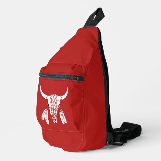 Sac à dos sacoche Red Ghost Dance Buffalo (Coin droit)