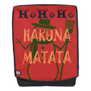 Sac À Dos Saison de Noël Ici Nous Venons Hohoho Hakuna Matat