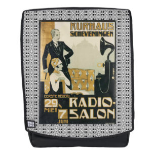 Sac À Dos Salon de la radio Pays-Bas vintage des années 1920