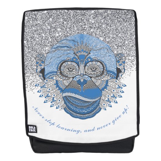 Sac À Dos Singe avec citation (Devant)