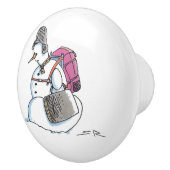 Sac à dos Snowman bouton en céramique (Droite)