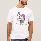 Sac à dos Snowman t-shirt blanc (Devant)