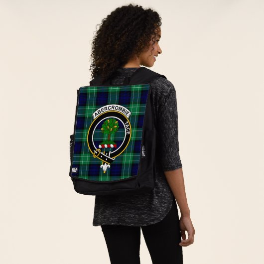 Sac À Dos Tartan Crest Tartan Plaid De Clan Abercrombie (Porté)
