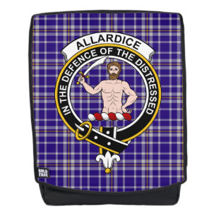 Sac À Dos Tartan Plaid De L'Allardice Clan Crest