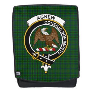 Sac À Dos Tartan Tartan Plaid, L'Agnew Hunti Clan Crest