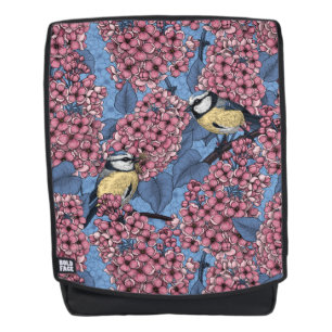 Sac À Dos Tit birds dans le jardin lilas