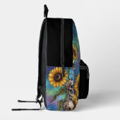 Sac à dos tournesol et crâne (Gauche)
