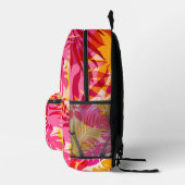 Sac à dos tropical | Imprimé feuille de palmier et (Droite)